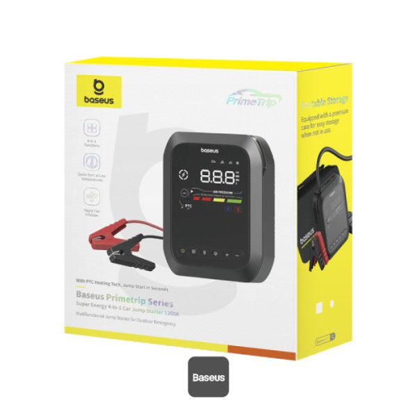 Baseus Primetrip Series Super Energy 4in1 Car Jump Starter 1200A Baseus Primetrip Series Super Energy 4in1 Car Jump Starter 1200A